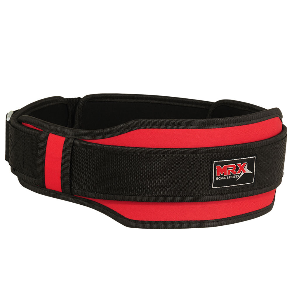 MRX Weight Lifting Belt With Double Back Support Bodybuilding Gym Training Belt 5" Wide All Sizes