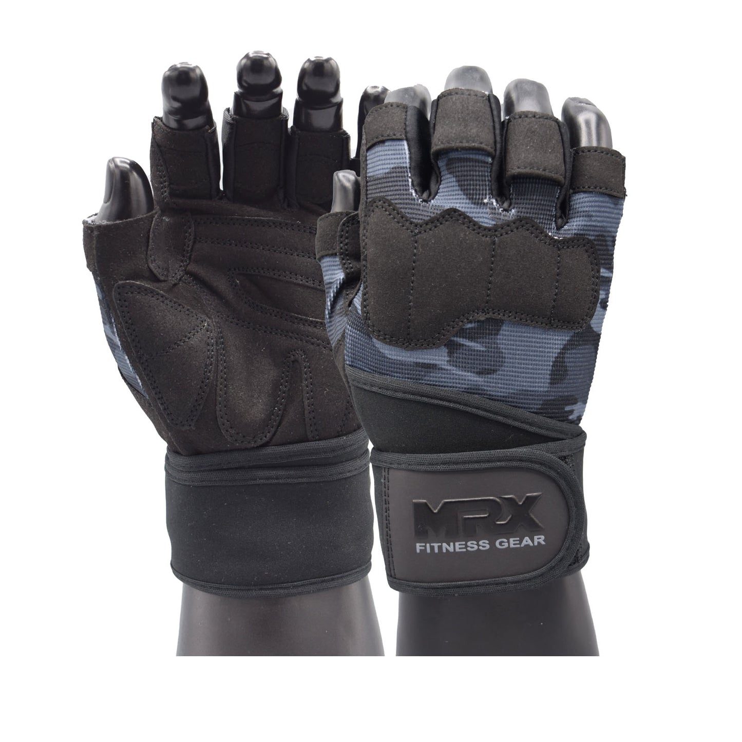 MRX Weightlifting Gloves for Gym Workout Training Long Wrist Strap