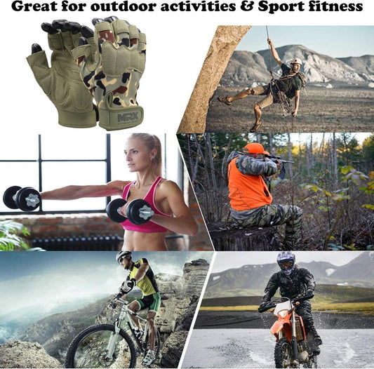 Collage of people engaging in outdoor activities with text 'Great for outdoor activities & Sport fitness'.