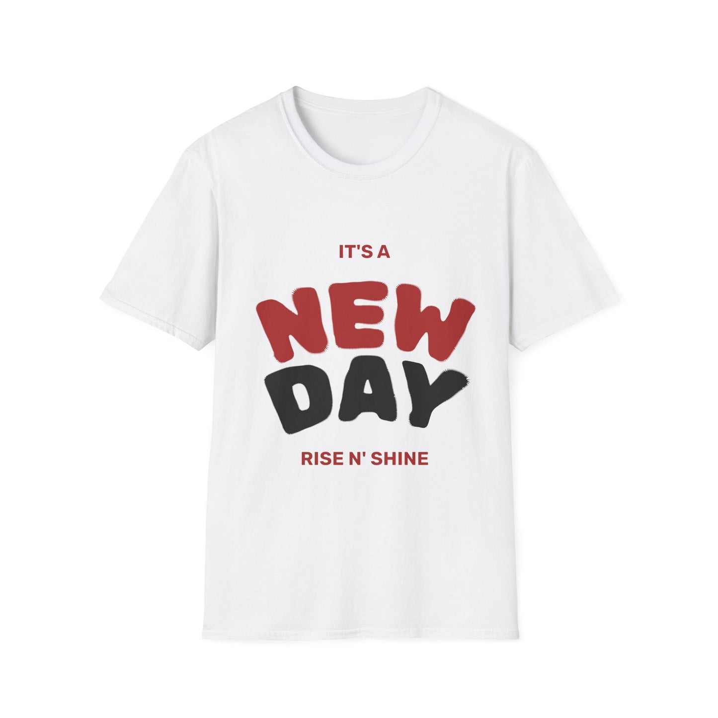 Motivational Unisex Softstyle T-Shirt | It's A New Day, Inspirational Tee, Gift for Friends, Positive Vibe Clothing