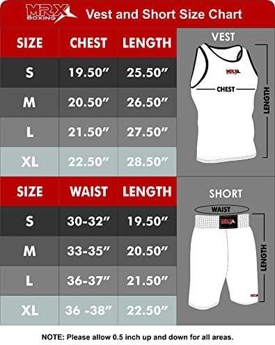 MRX Men's Boxing Uniform set for Training or Fighting Jersey & Shorts All Sizes