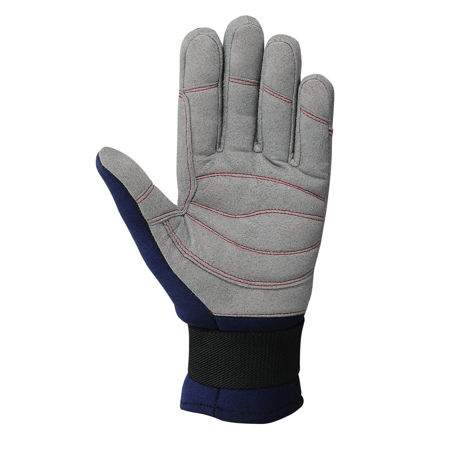 Sailing Gloves Full Finger Cold Weather Blue Grey Amara Neoprene - MRX Products