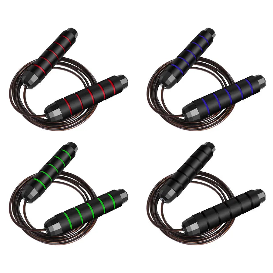 MRX Rapid Speed Jump Rope Steel Wire Skipping Rope Exercise Adjustable Jumping Rope Fitness Workout Training Home Sport Equipment