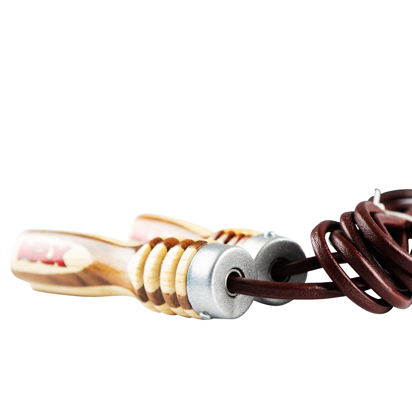 MRX Heavy Duty Leather Jump Rope Wood Handle