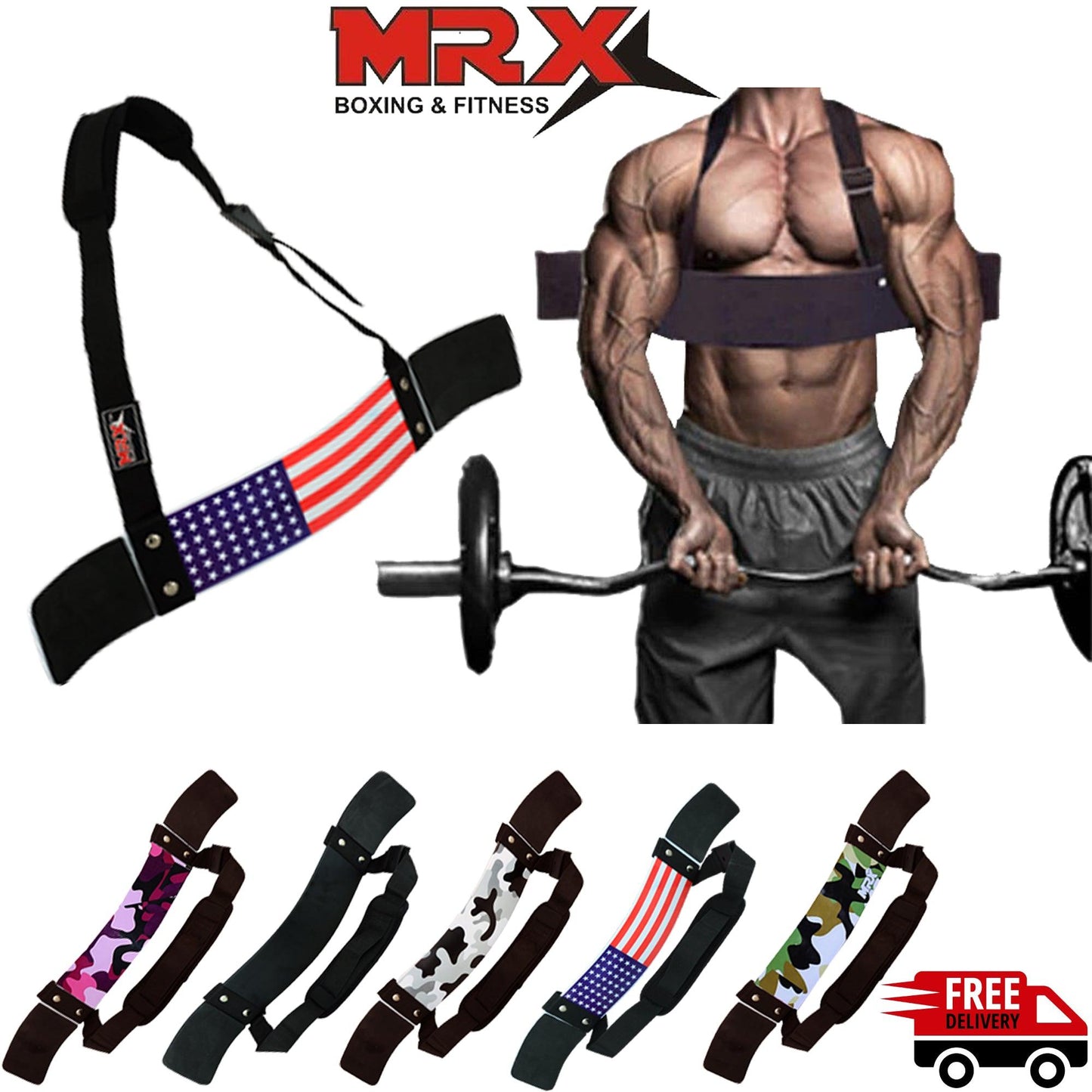 MRX Arm Blaster Bicep Workouts Black - MRX Products