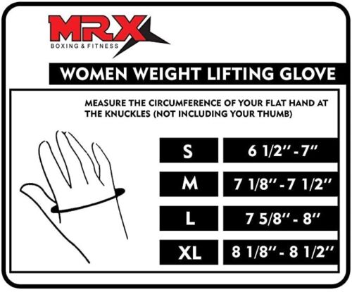 MRX Women's Weight Lifting Gloves with Padded Palm for Gym and Cycling Workouts