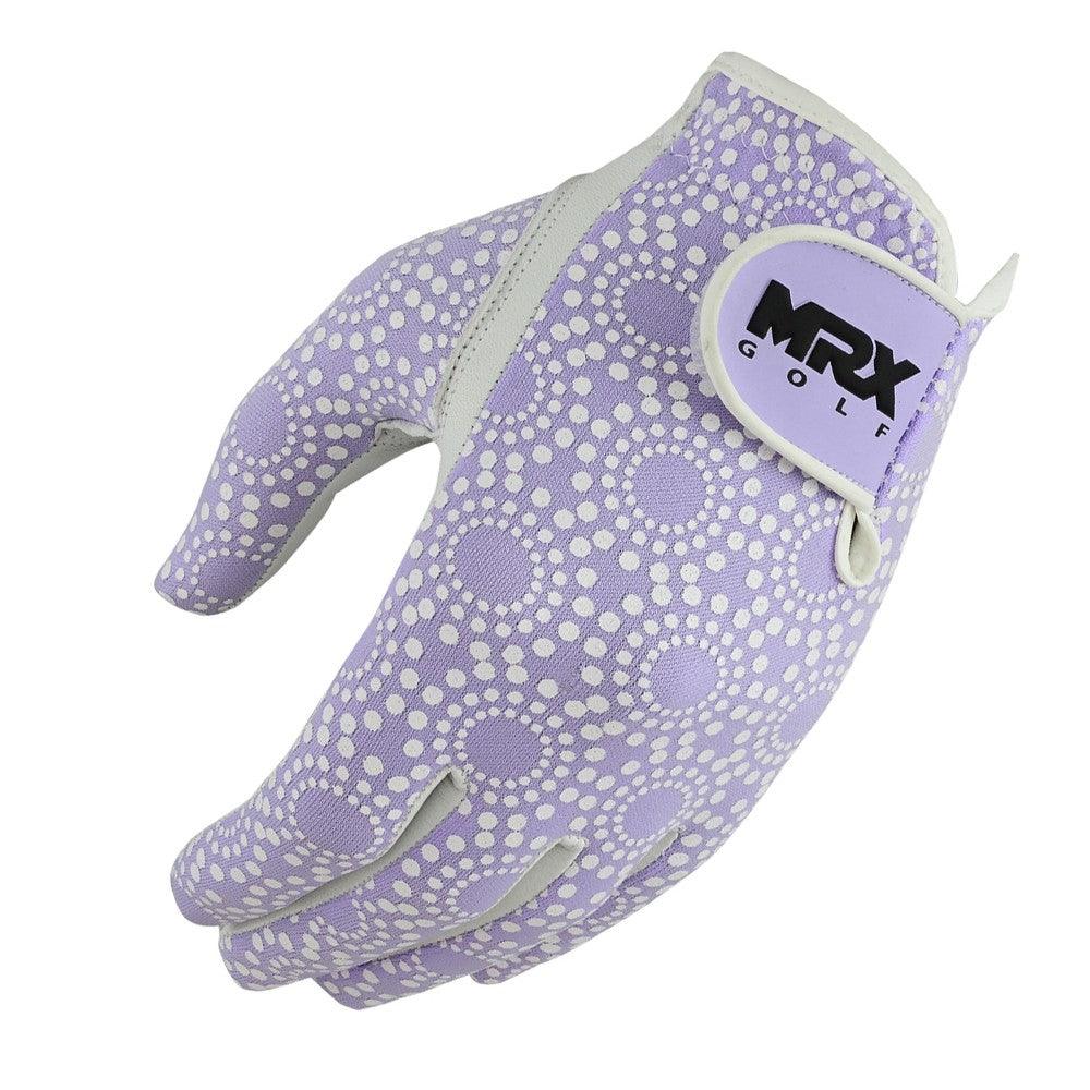New Women Golf Gloves Cabretta Leather Purple - MRX Products