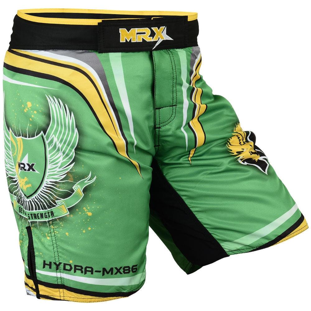 MRX Mens Mma Shorts Fighting Shorts Green Hydra-1115