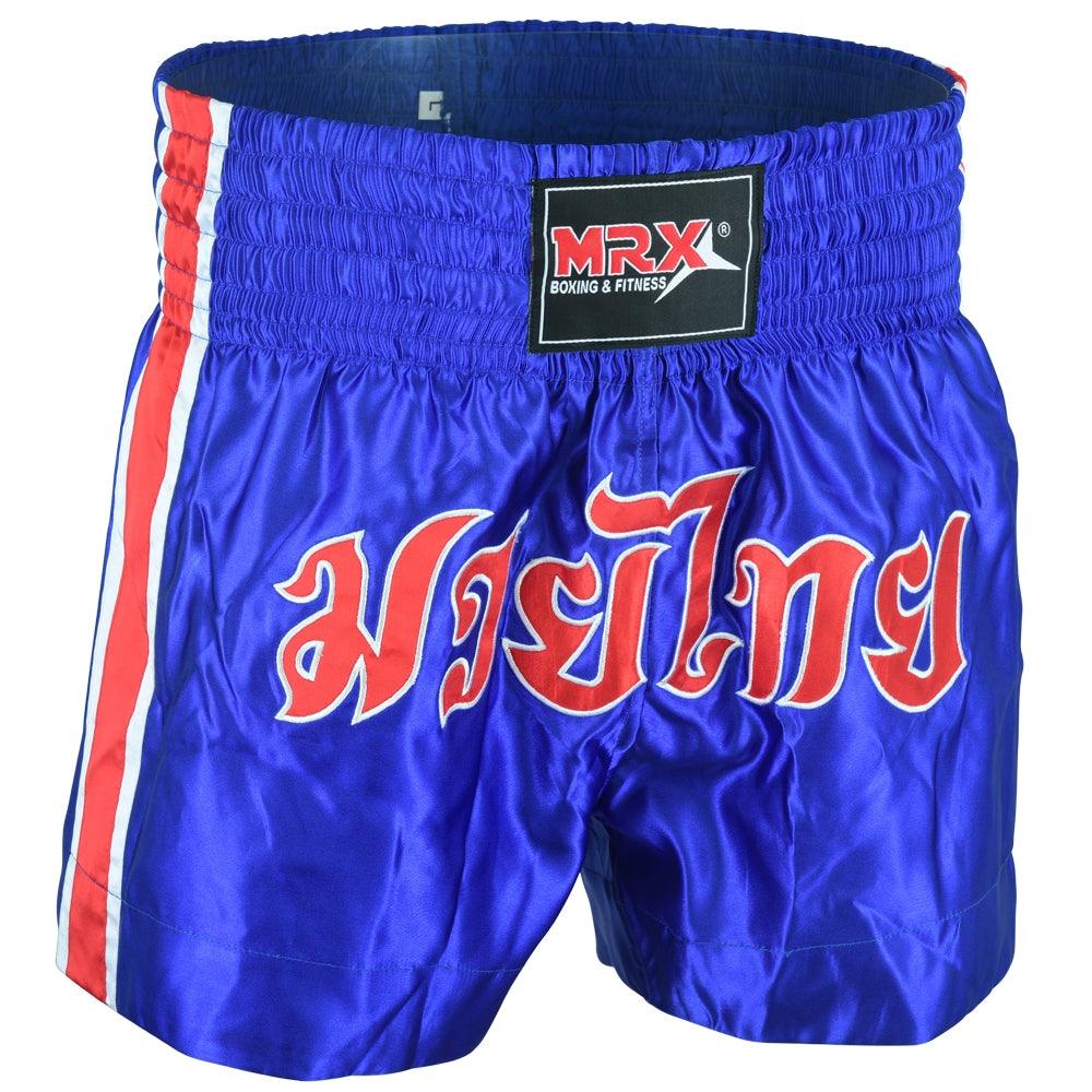MRX Mens Boxing Shorts Fighting Shorts Blue-red-white -1302 - MRX Products