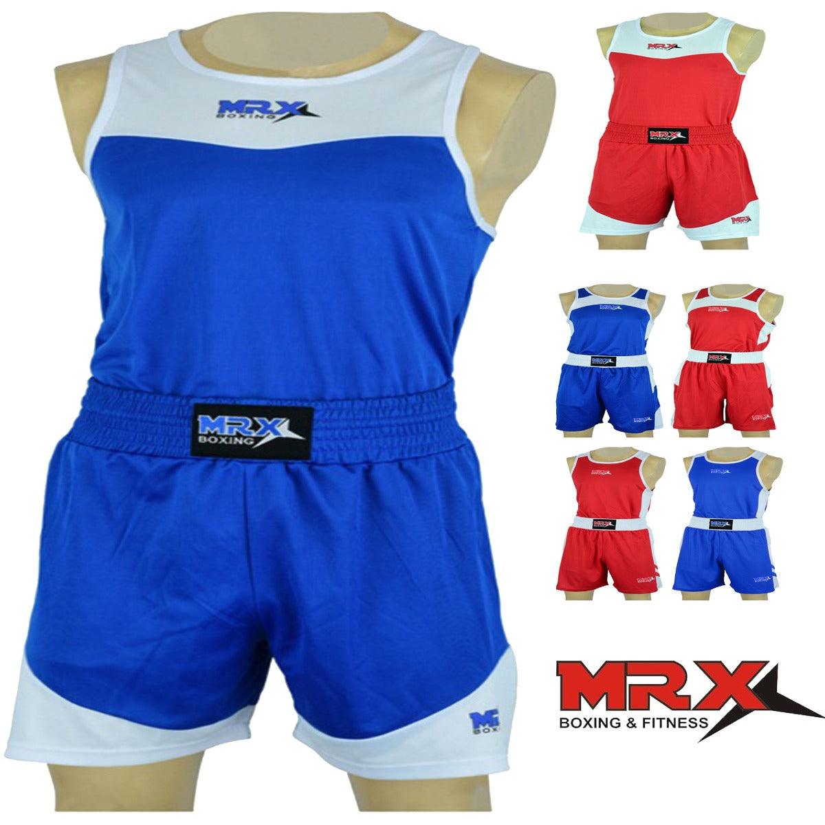 MRX Men's Boxing Uniform set for Training or Fighting Jersey & Shorts All Sizes - MRX Products