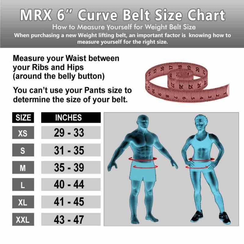 Weight Lifting Belt For Gym Workout Back Support 6" Wide Men & Women - MRX Products