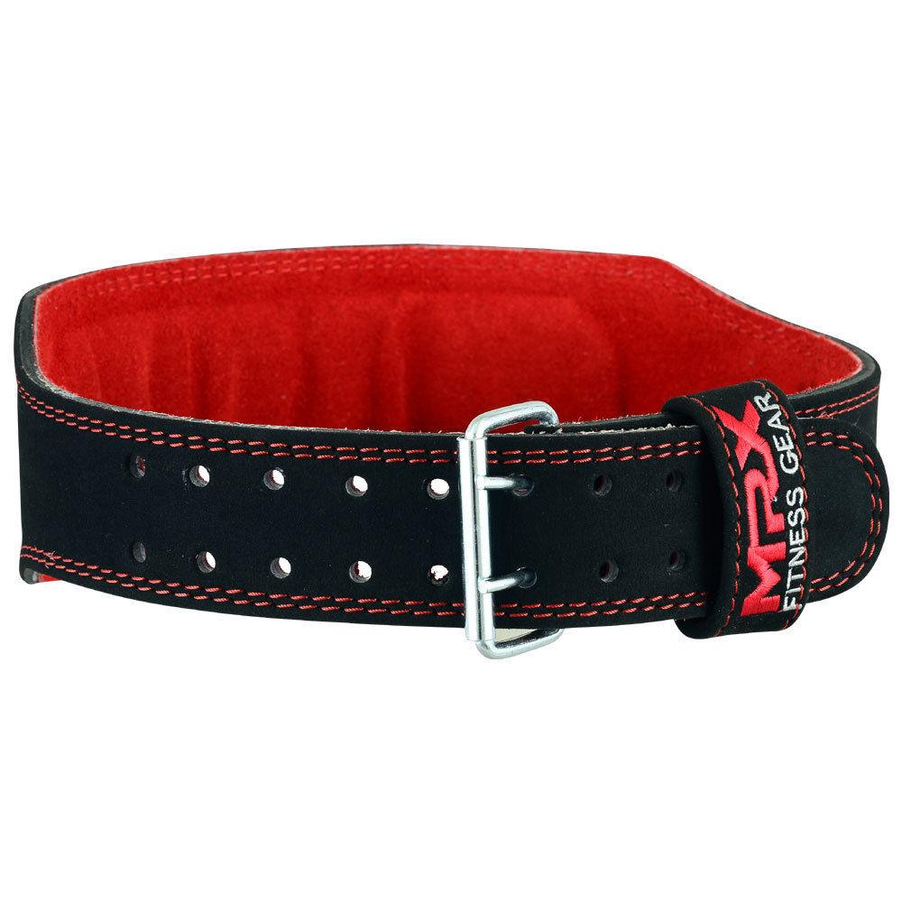 MRX Weight Lifting Leather Belt Gym Workout 4" Wide All Sizes - MRX Products