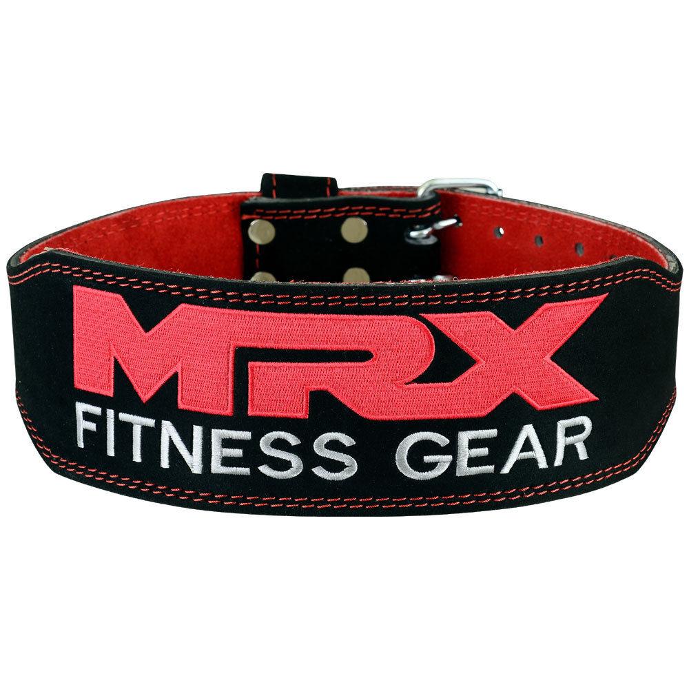 MRX Weight Lifting Leather Belt Gym Workout 4" Wide All Sizes - MRX Products 