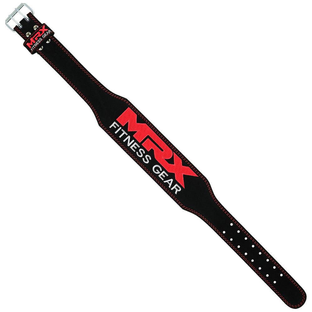 MRX Weight Lifting Leather Belt Gym Workout 4" Wide All Sizes - MRX Products