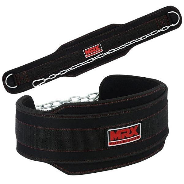 MRX Weight Lifting Nylon Dip Belt With Metal Chain Bodybuilding Gym Workout - MRX Products