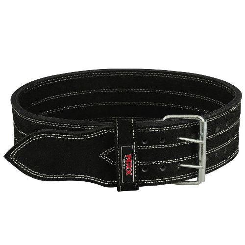 MRX Quality Power Weight Lifting Leather Belt 4" Wide Black Heavy Duty All Sizes - MRX Products