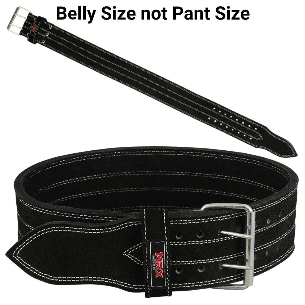 MRX Powerlifting Belts Gym Workout Leather Belt 4" Wide Unisex 10mm - MRX Products