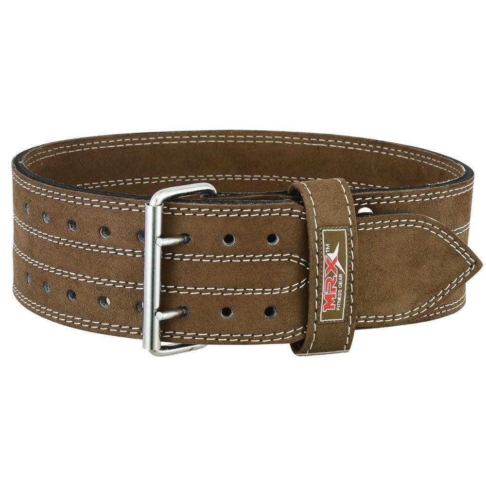 MRX Power Weight Lifting Belts 4" Wide For Men & Women Brown - MRX Products