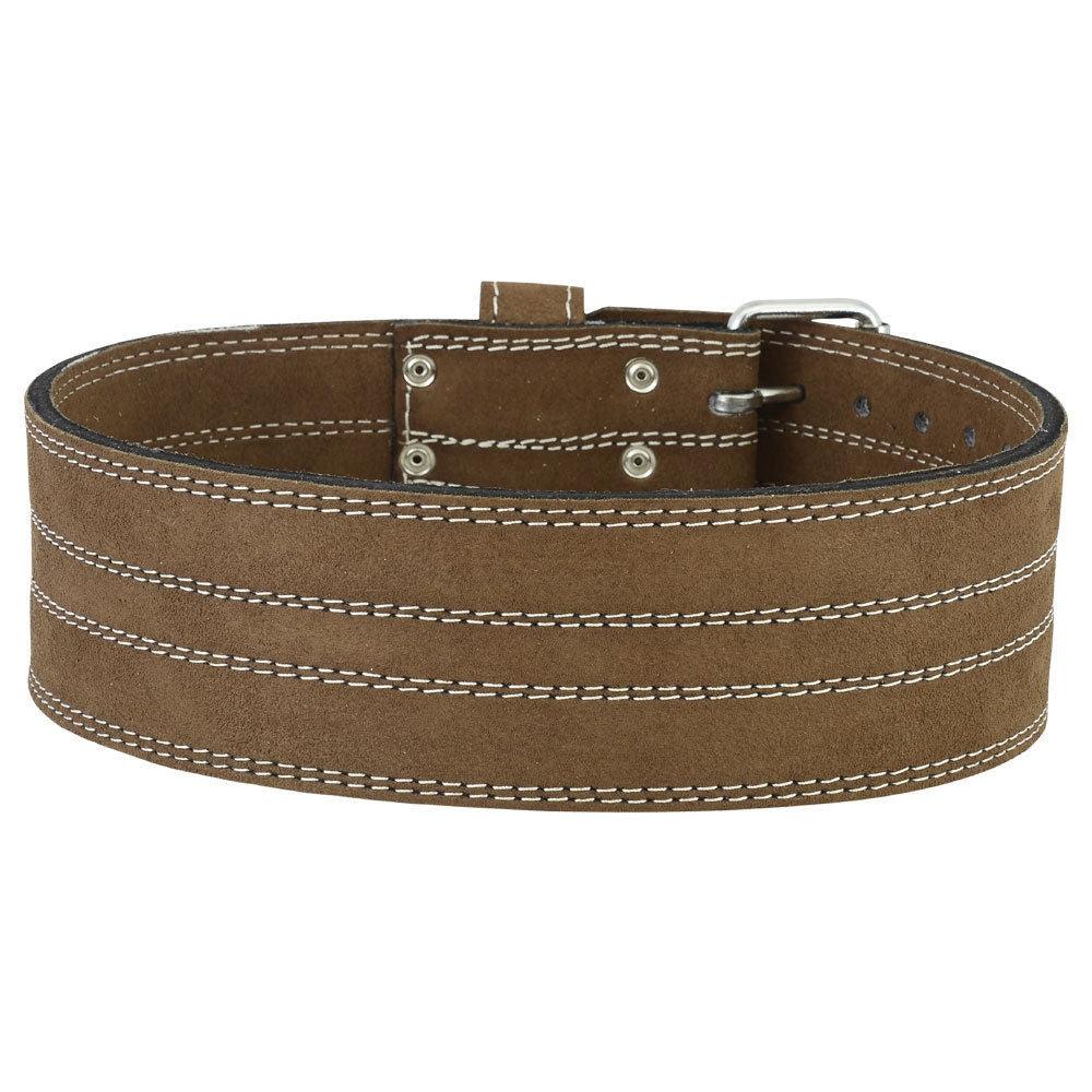 MRX Power Weight Lifting Belts 4" Wide For Men & Women Brown