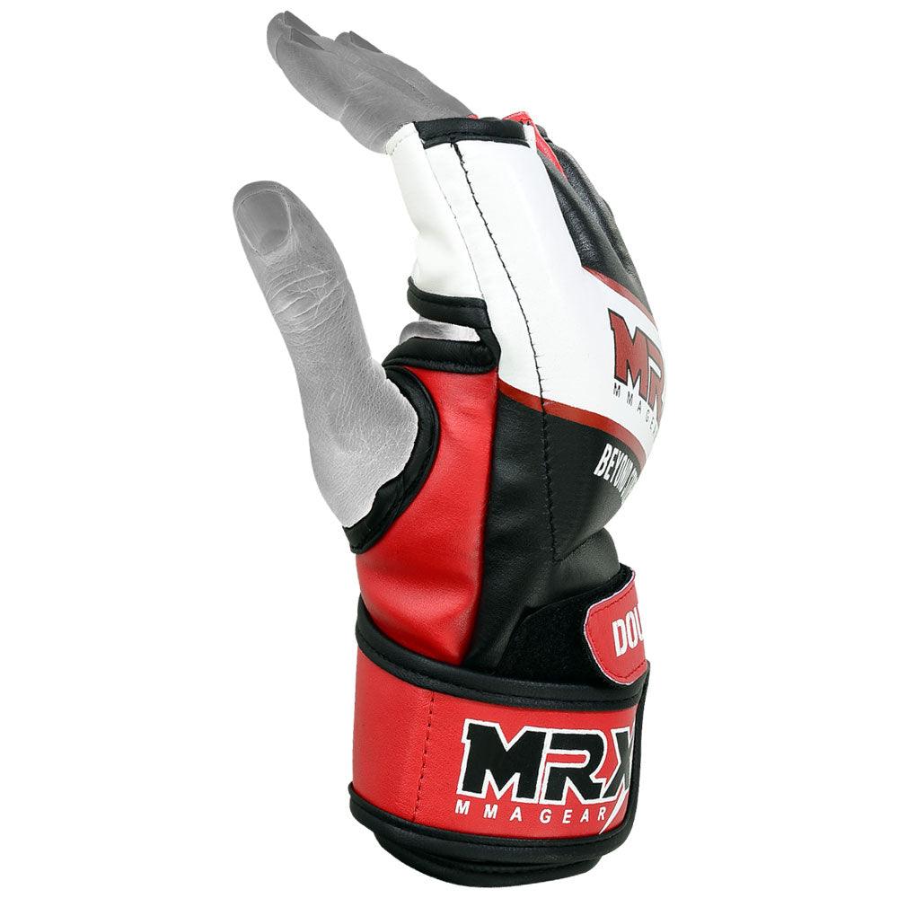MRX Mma Gloves Double Strap Black Red