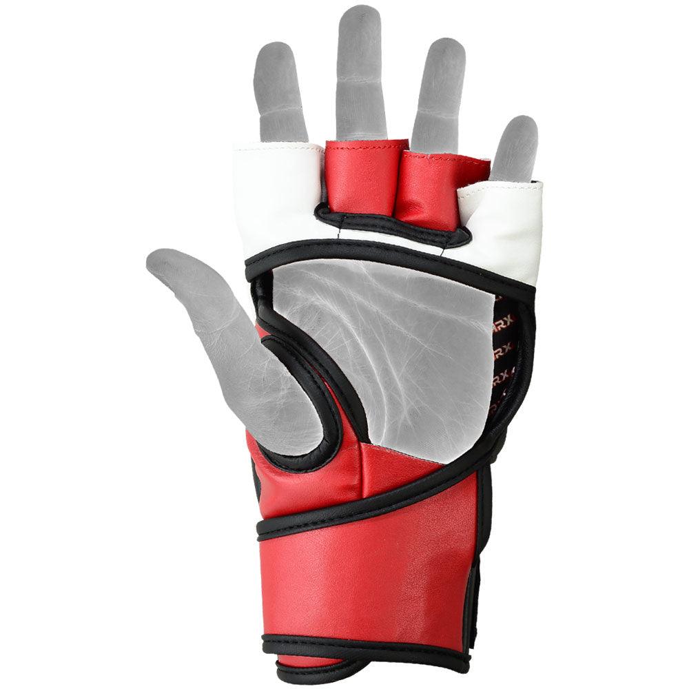 MRX Mma Gloves Double Strap Black Red - MRX Products