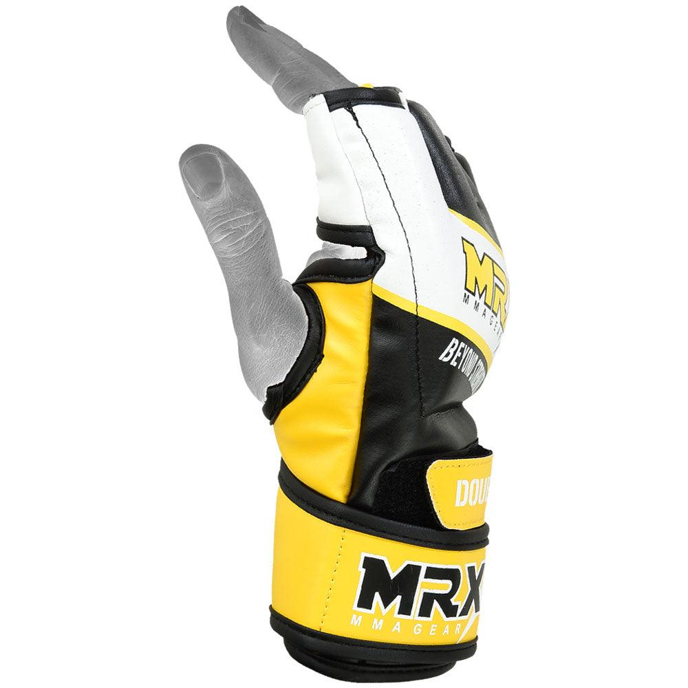 MRX Mma Grappling Gloves Yellow Black - MRX Products