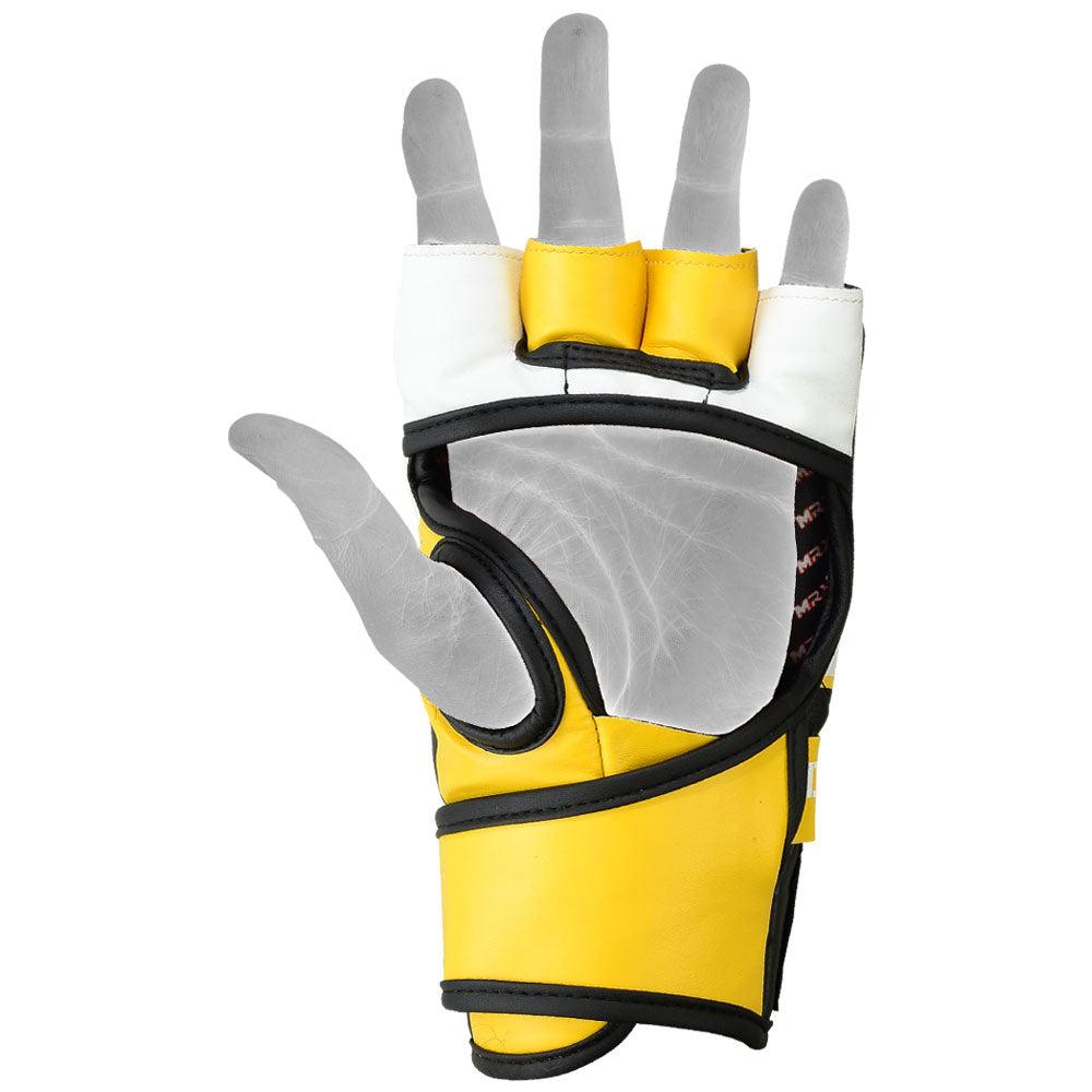 MRX Mma Grappling Gloves Yellow Black - MRX Products