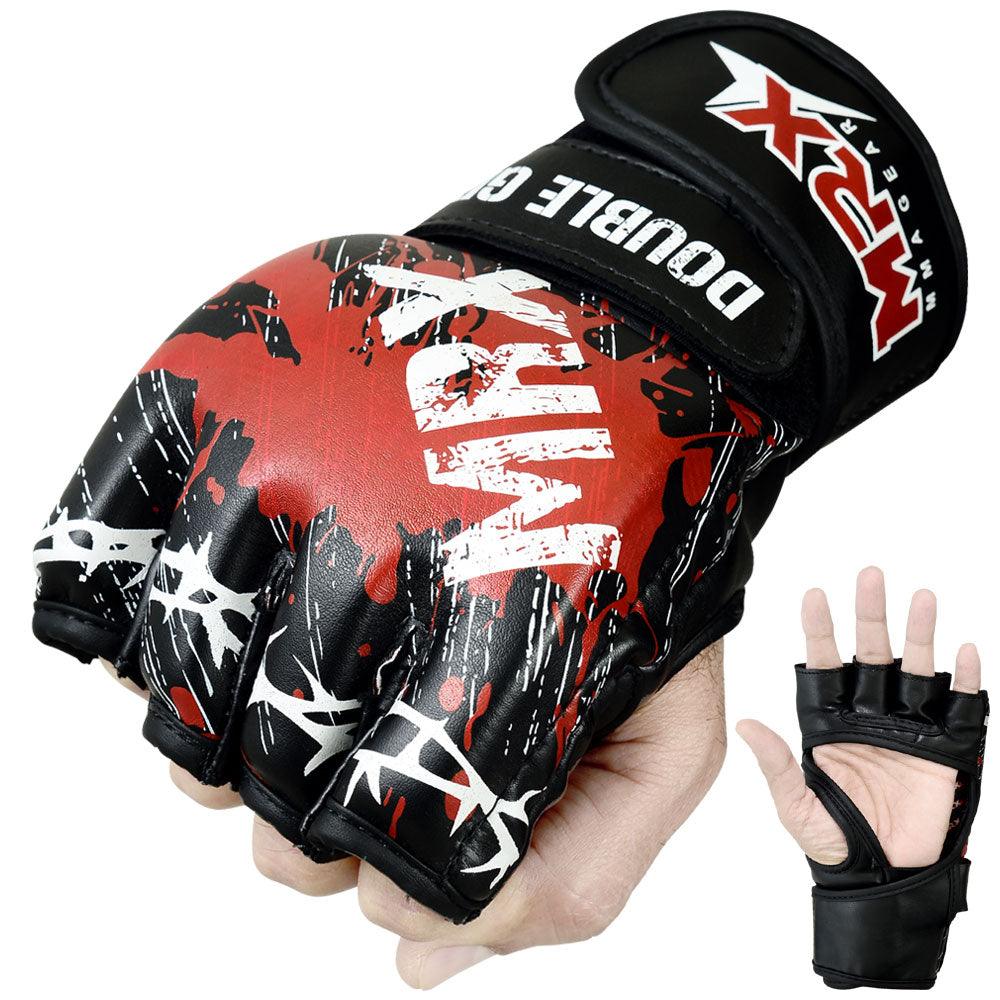 MRX Mma Grappling Gloves Blood Series Black - MRX Products