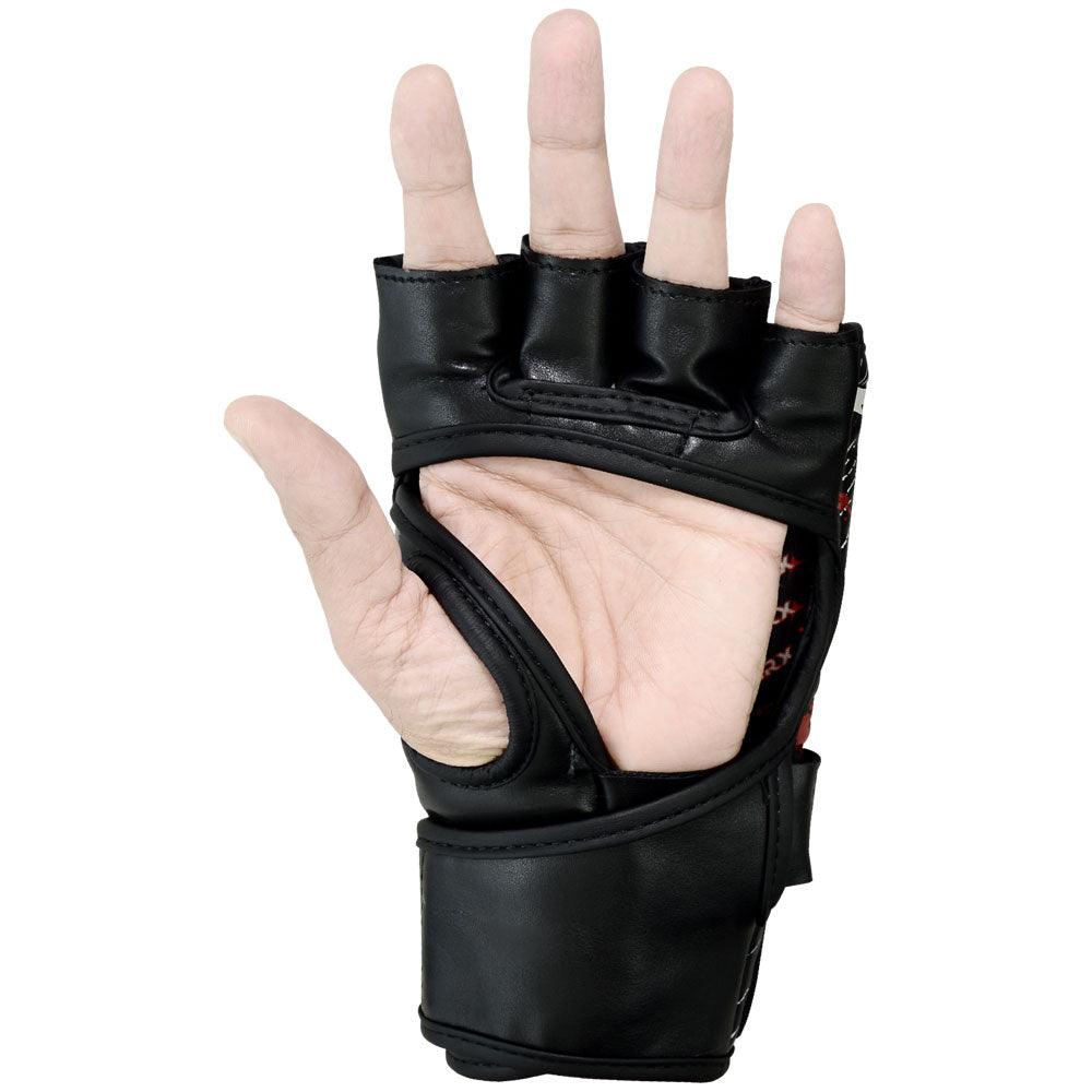 MRX Mma Grappling Gloves Blood Series Black - MRX Products