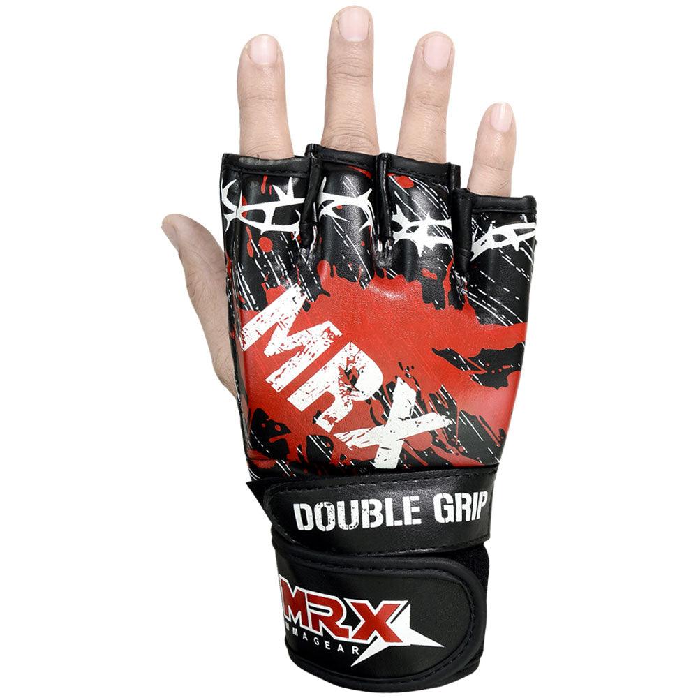 MRX Mma Grappling Gloves Blood Series Black - MRX Products