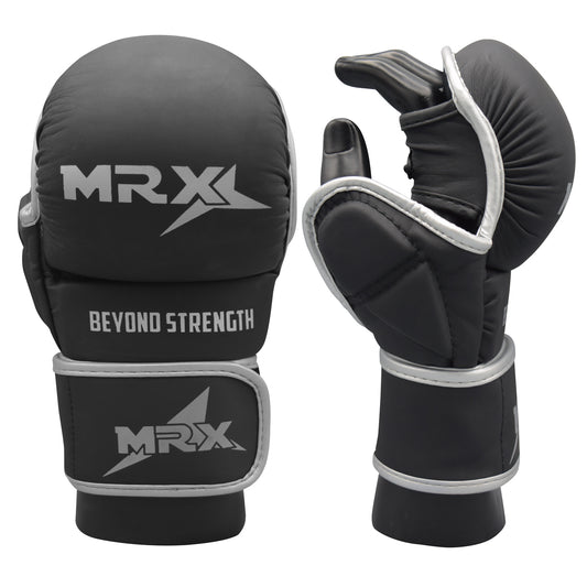 MRX Boxing Sparring Shooter Gloves 7 oz 2524-SLV-L-XL
