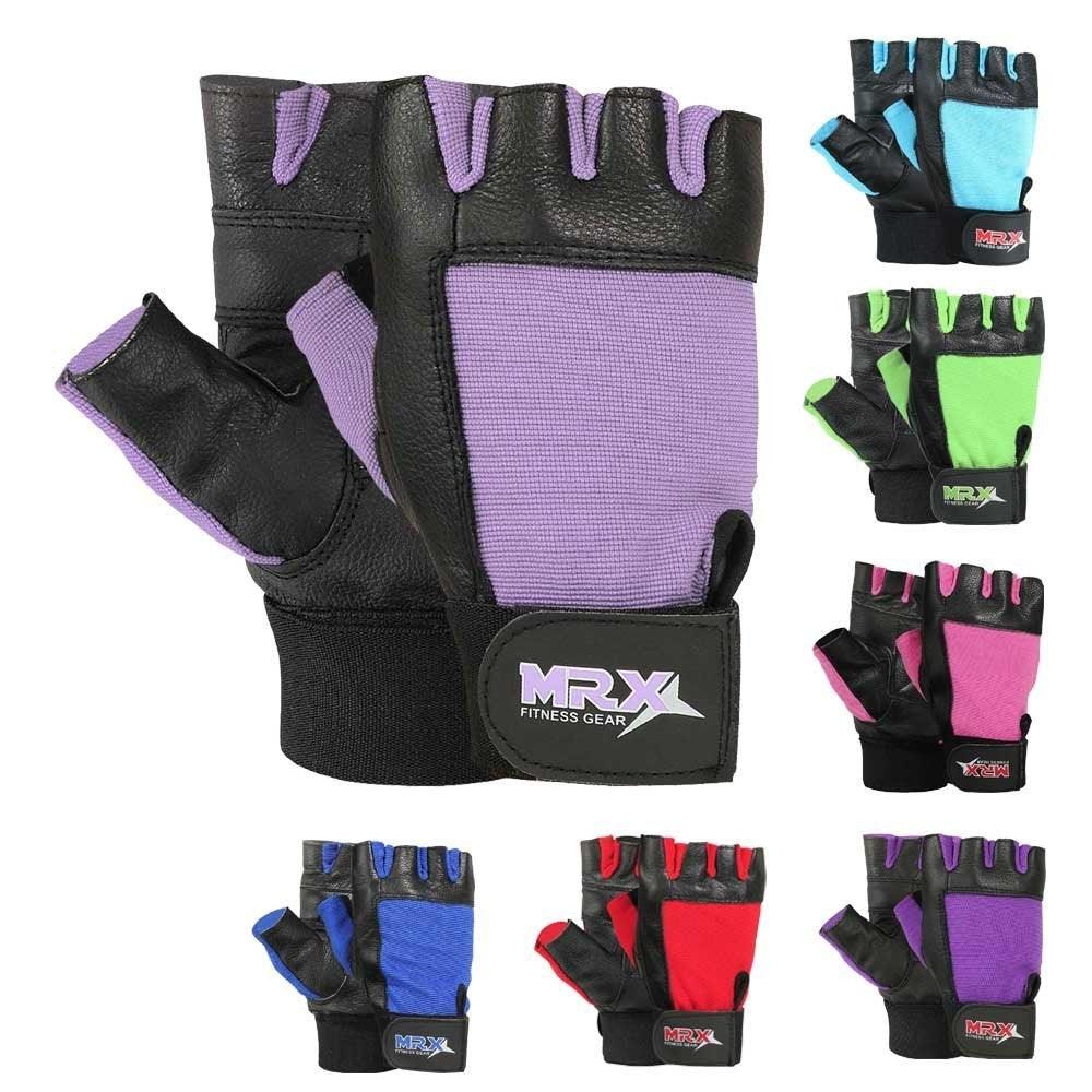 MRX Weightlifting Gloves Gym Training Workout Glove Long Wrist Straps