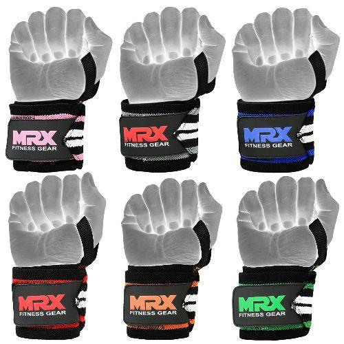 MRX Power Weightlifting Wrist Wraps Premium Quality Bodybuilding Gym Workout Straps - MRX Products 