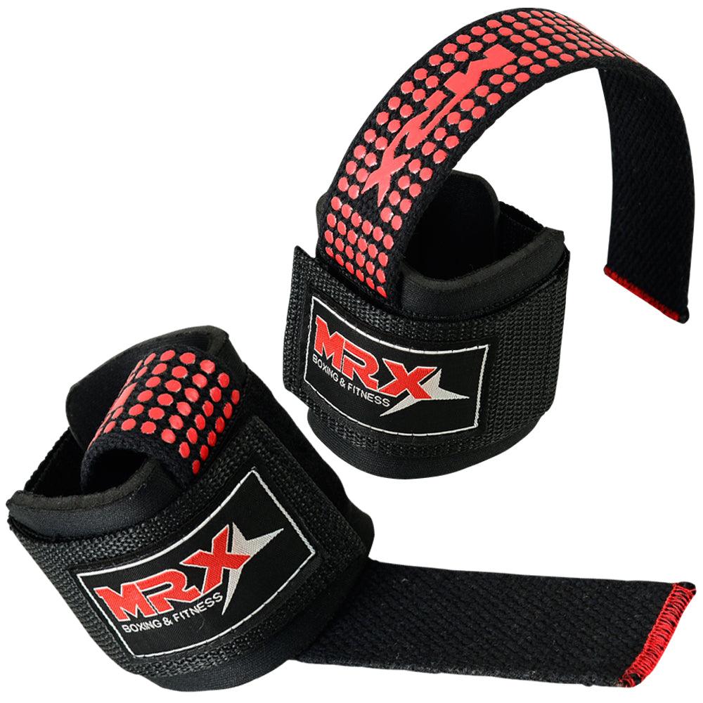 MRX Weight Lifting Bar Straps With Wrist Wraps Heavy Duty Bodybuilding Workout Gym Strap