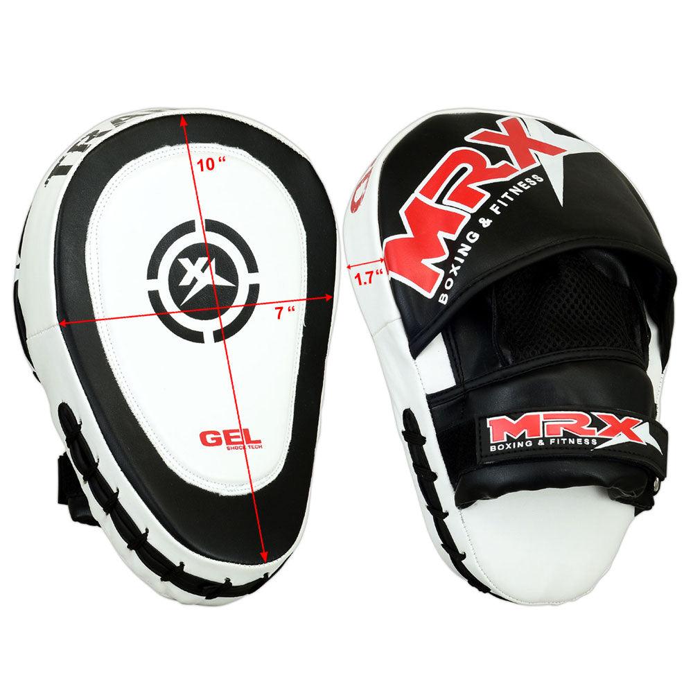 MRX Focus Pad Mitts Boxing Mma Kickboxing Punching Pads Adult Unisex - MRX Products