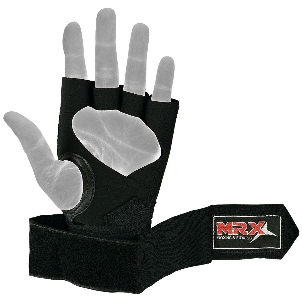 MRX Neoprene Gel Gloves With Wraps Red