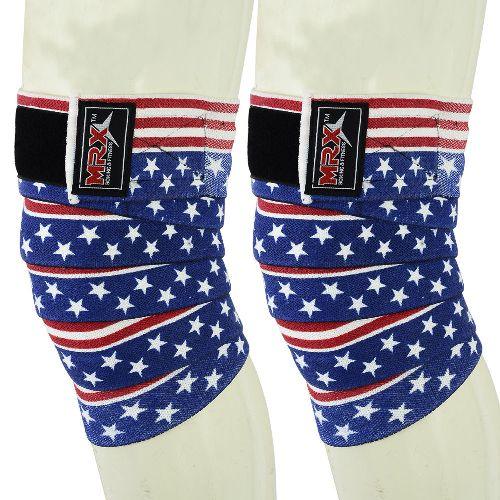 MRX Weightlifting Knee Wraps Gym Workout Lifting Wrap Camo Style Unisex - MRX Products