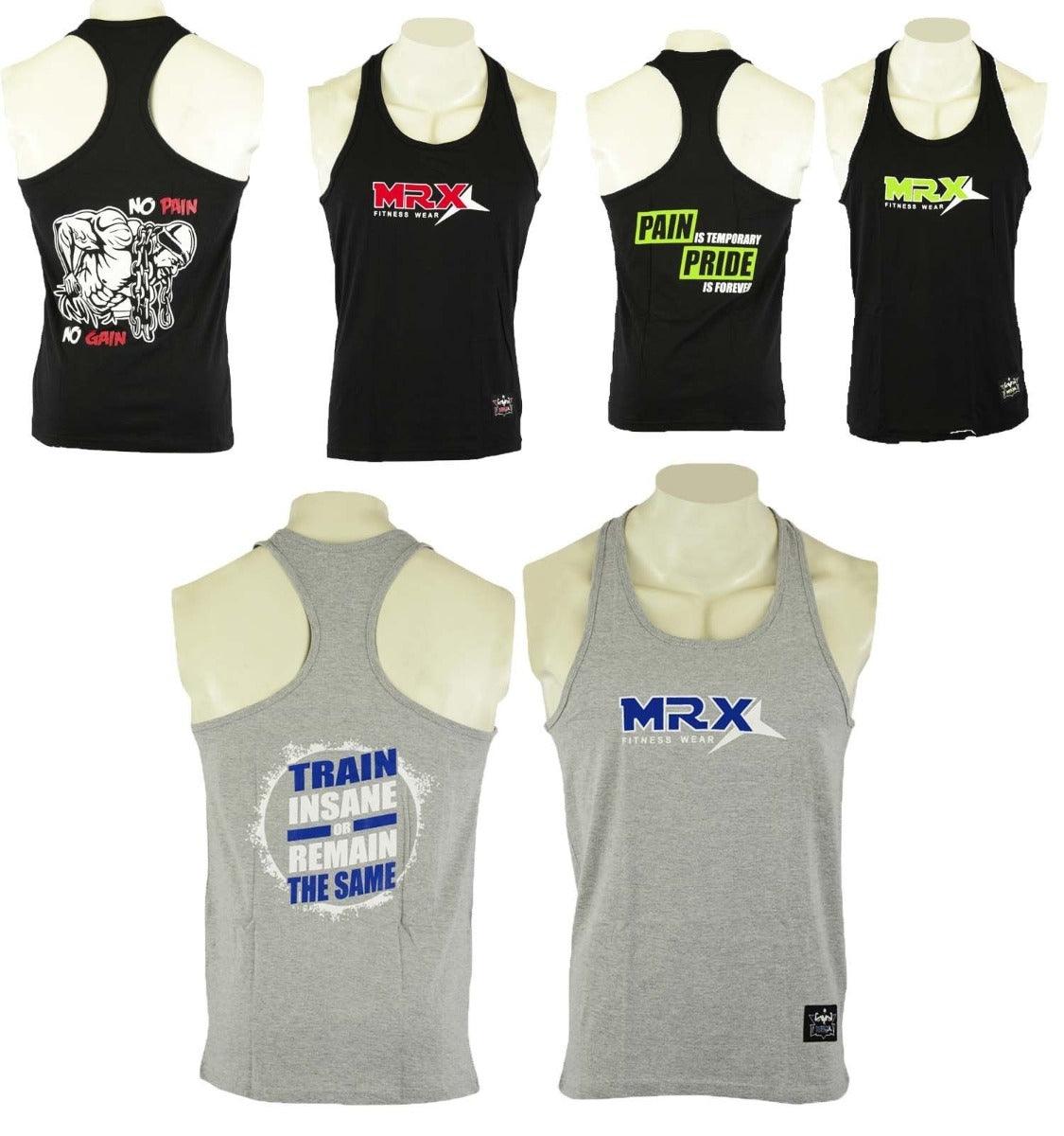 MRX Men's Tank Tops Sports Bodybuilding Workout Fitness Gym Men Wear