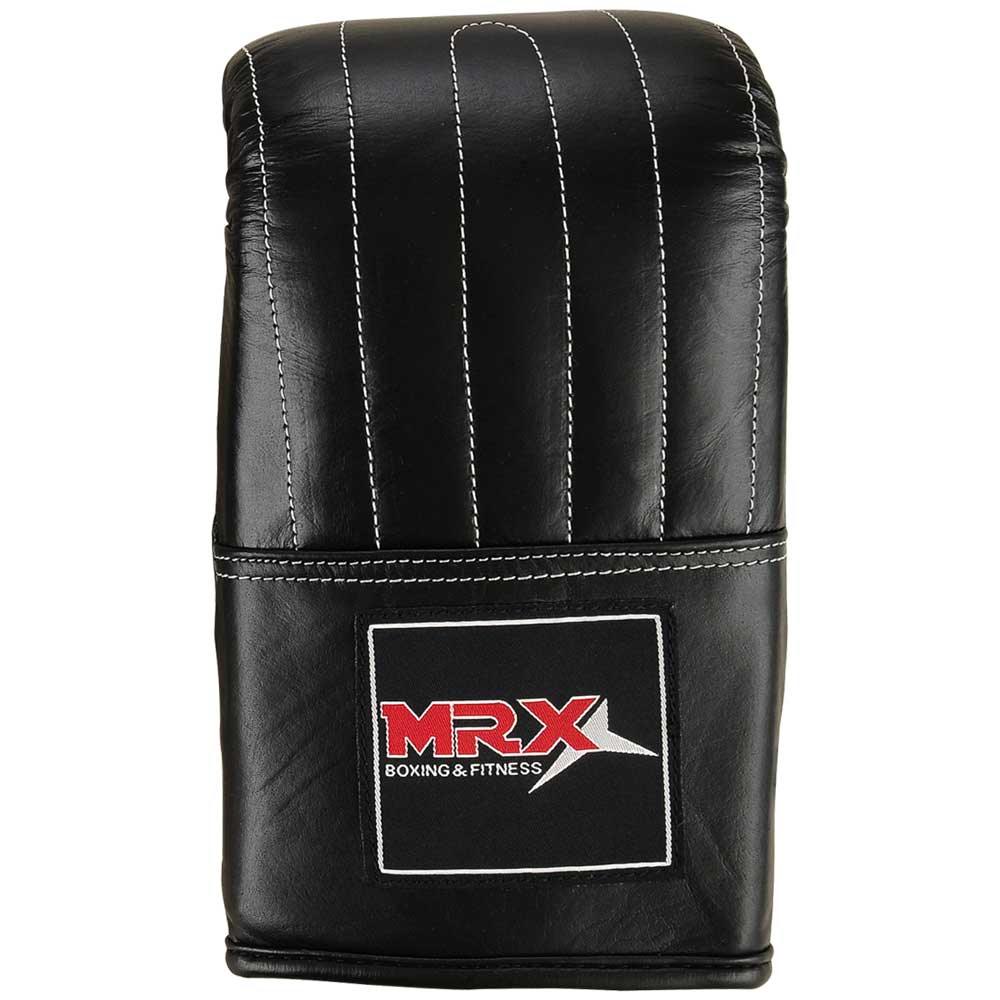 MRX Leather Bag Mitts Gloves Punching Mitt Black