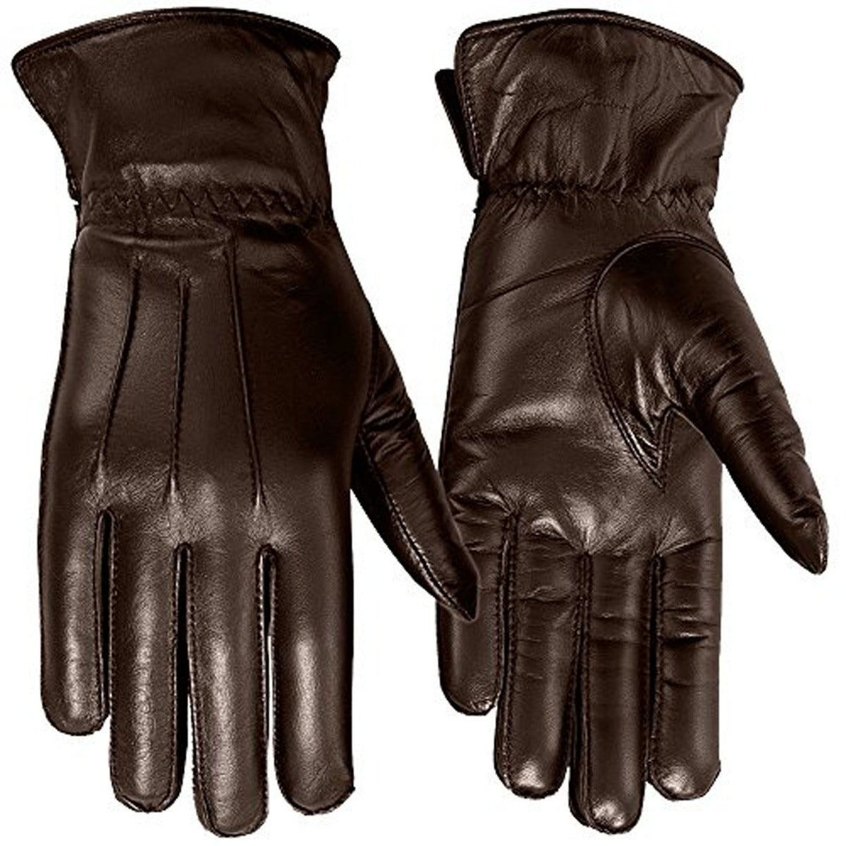 Womens warm winter dress and work gloves, thermal lining, genuine