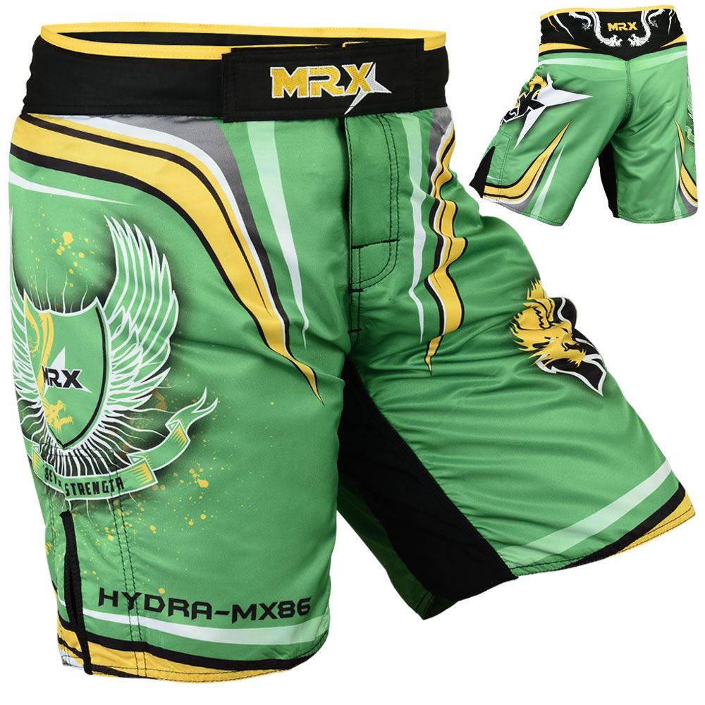 MRX Mens Mma Shorts Fighting Shorts Green Hydra-1115 - MRX Products