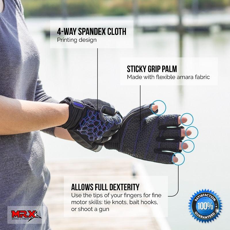 Sailing Gloves 2 Cut Fingers Unisex For Kayaking, Water Sports 8683 - MRX Products