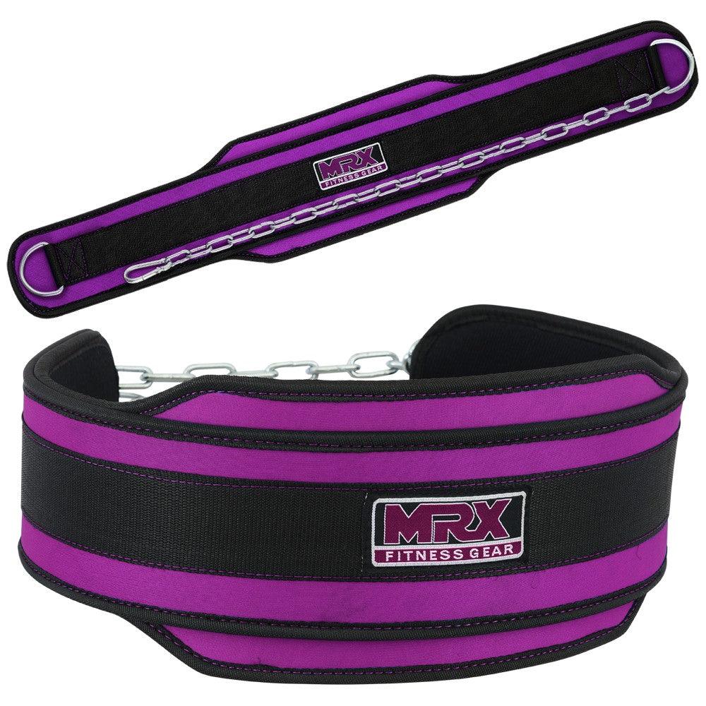 MRX Weight Lifting Nylon Dip Belt With Metal Chain Bodybuilding Gym Workout - MRX Products
