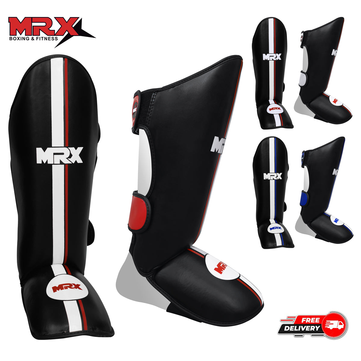 MRX Kickboxing Shin Guards MMA Boxing Training - Protective Gear Men Women