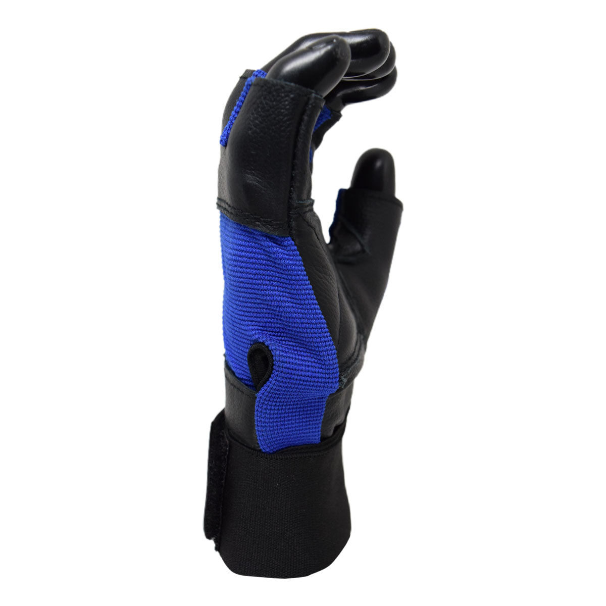 MRX Weight Lifting Gloves Leather Workout Glove With Long Wrist Strap