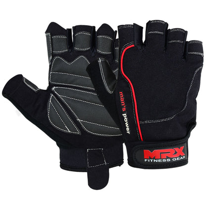 MRX Weight Lifting Amara Leather Gloves Gym Workout Men Women