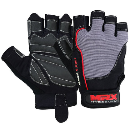 MRX Weight Lifting Amara Leather Gloves Gym Workout Men Women