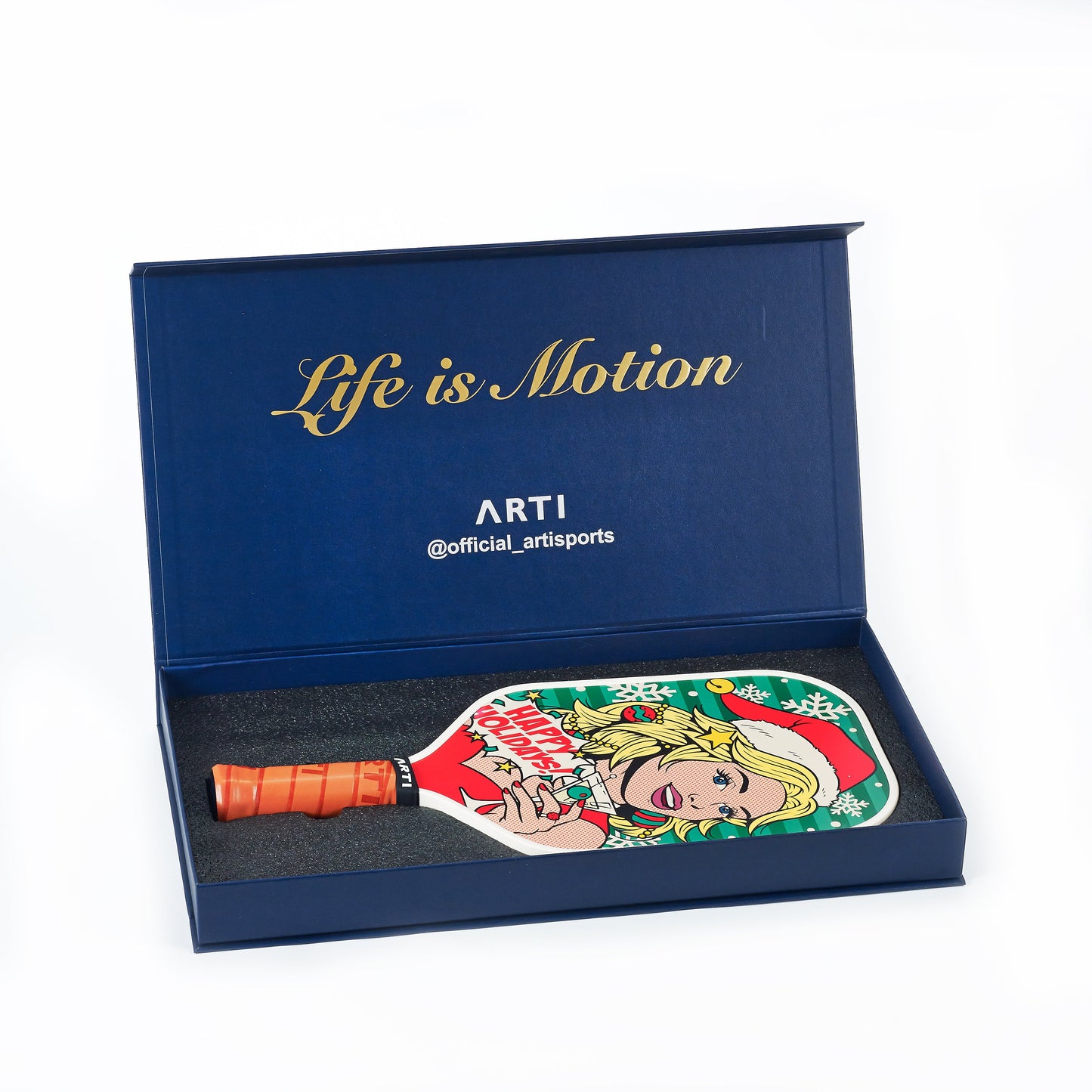 ARTI Carbon Fiber Kristen&Kristy "Happy Holidays" Paddle