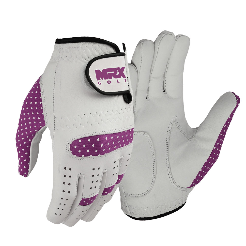 MRX Women's Golf Gloves Left & Right Hand Cabretta Leather Golfer Glove