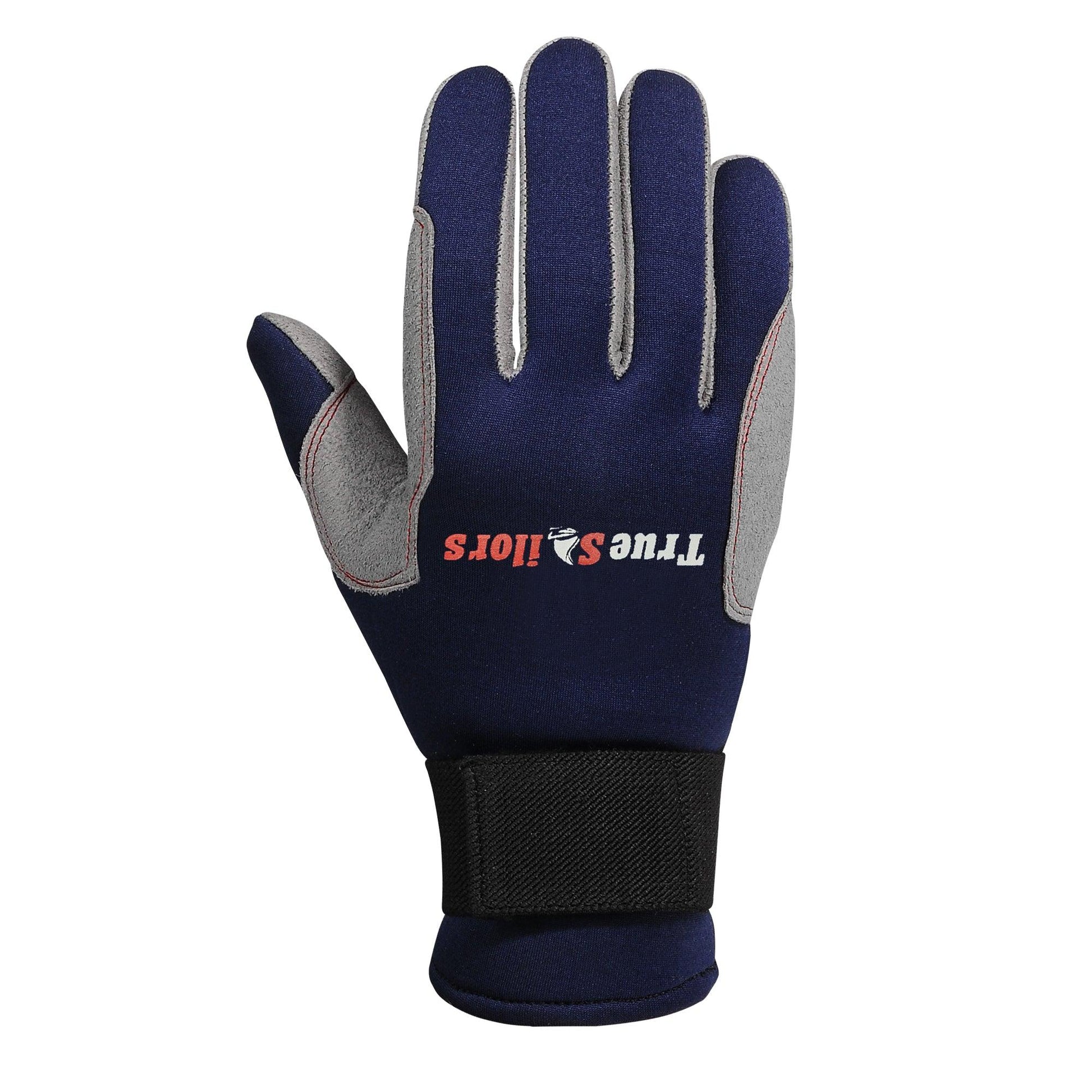 Sailing Gloves Full Finger Cold Weather Blue Grey Amara Neoprene - MRX Products 